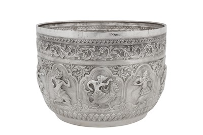 Lot 128 - A late 19th century Anglo – Indian unmarked silver bowl, Poona circa 1890