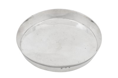 Lot 228 - A mid to late 19th century Egyptian 800 standard silver figs tray, Cairo circa 1870