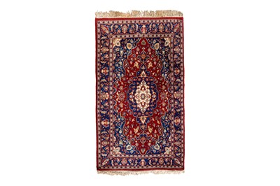 Lot 43 - A FINE INDIAN RUG OF KASHAN DESIGN