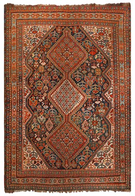 Lot 26 - AN ANTIQUE QASHQAI RUG, SOUTH-WEST PERSIA