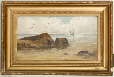 Lot 94 - Late 19th century, British School. Coastal...