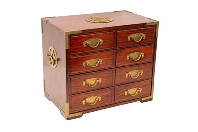 Lot 279 - A Chinese wood tabletop cabinet