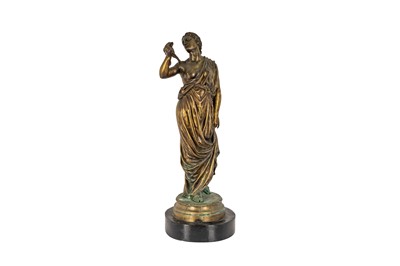 Lot 254 - AFTER LEON AIME JOACHIM LECOINTE (FRENCH, 1826–1913), BRONZE FIGURE OF 'VESTALE'