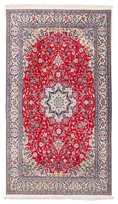 Lot 44 - AN EXTREMELY FINE PART SILK NAIN CARPET, CENTRAL PERSIA