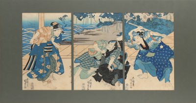 Lot 101 - Utagawa Kunisada (Toyokuni III, Japanese, 1786-1865), Edo - Meiji period