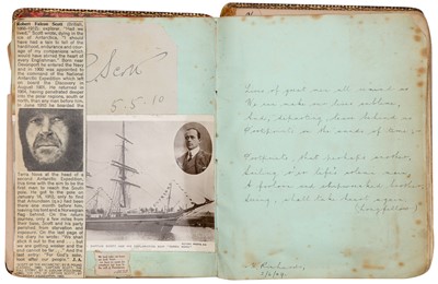 Lot 44 - Autograph Album.- Incl. Robert Falcon Scott