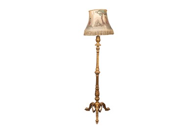 Lot 58 - An Italian giltwood floor lamp, early 20th century