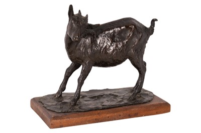 Lot 76 - Cartaino S. Paolo (Italian / American, 1882-1955), patinated bronze of a goat