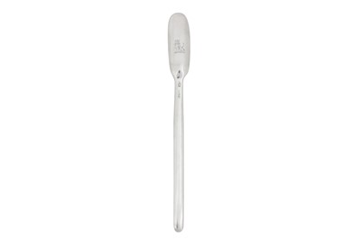 Lot 343 - A George I Irish silver marrow scoop, Dublin 1725, no maker’s mark