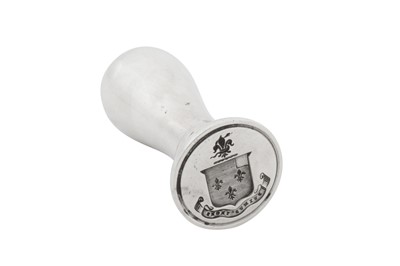 Lot 51 - A Victorian sterling silver seal, London 1889 by Sampson Mordan