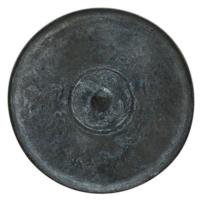 Lot 658 - A SMALL CHINESE BRONZE MIRROR