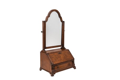 Lot 154 - A QUEEN ANNE WALNUT AND BURR VENEER TOILET MIRROR, EARLY 18TH CENTURY