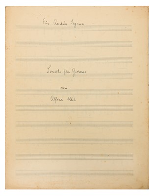 Lot 443 - (Segovia, Andrés ).- Alfred Uhl