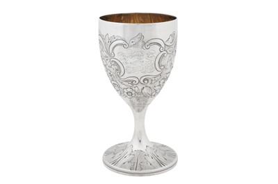 Lot 435 - A George III sterling silver goblet, London 1787 by George Smith