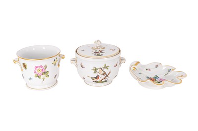 Lot 169 - A group of four Herend porcelain table pieces, 20th century