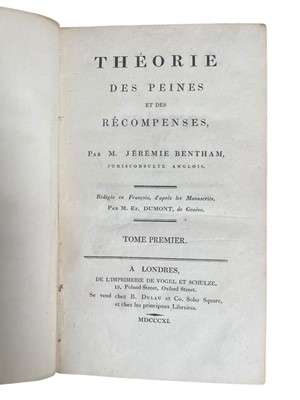 Lot 30 - Law and philosophy: Bentham (Jeremy) and others 1811