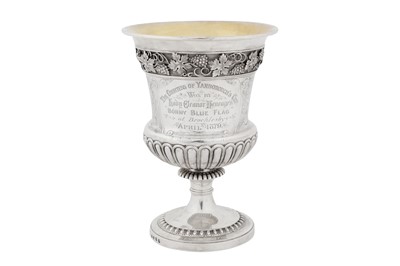 Lot 439 - A George III sterling silver standing cup, London 1810 by John William Storey and William Elliott