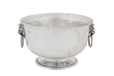 Lot 386 - A George V sterling silver twin handled bowl, London 1918 by Edward Barnard and Sons Ltd