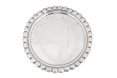 Lot 282 - An early 20th century Austrian – Hungarian silver tray, marks obscured circa 1920