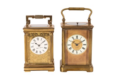Lot 129 - TWO CARRIAGE CLOCKS