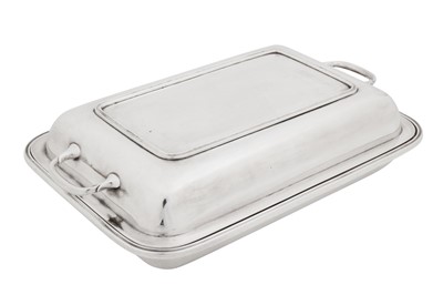 Lot 384 - A George V sterling silver entrée dish, Birmingham 1931 by William Suckling Ltd