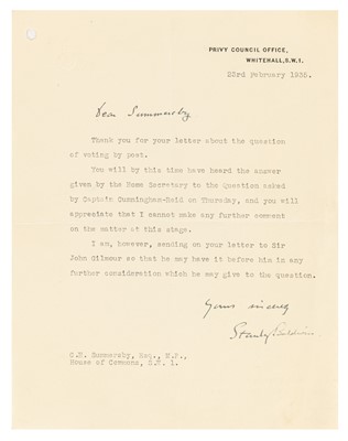 Lot 481 - Baldwin (Stanley)