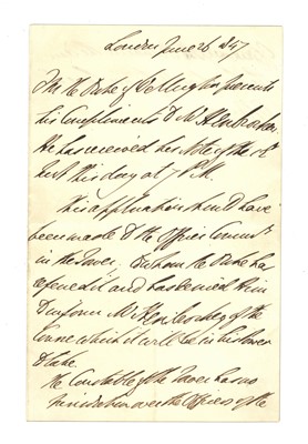 Lot 554 - Wellington (Arthur Wellesley, Duke of)