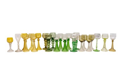 Lot 191 - A COLLECTION OF GERMAN ROEMER WINE GLASSES, MAINLY 20TH CENTURY