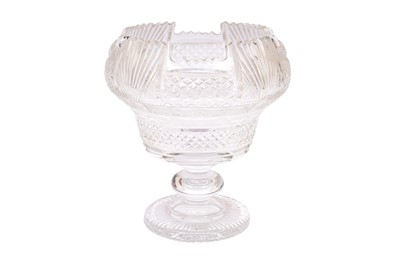 Lot 183 - A WATERFORD CRYSTAL MONTEITH STYLE PEDESTAL BOWL