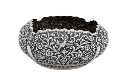 Lot 166 - A late 19th / early 20th century Anglo – Indian silver bowl, Cutch, Bhuj circa 1900 by Oomersi Mawji Jnr (active circa 1890-1930)