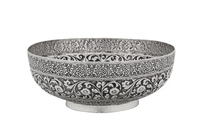 Lot 141 - A mid to late 19th century Anglo – Indian unmarked silver bowl, Cutch circa 1870