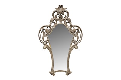 Lot 157 - HARRISON & GIL, A CARVED AND PAINTED WALL MIRROR, CONTEMPORARY