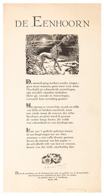 Lot 156 - Buckland-Wright. Vijf Houtgravures. 1/90. 1951