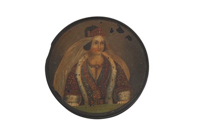 Lot 56 - A mid - 19th century German Stobwasser lacquered papier maché snuff box circa 1840