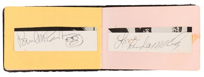 Lot 43 - Autograph Album.- Incl. Paul & Linda McCartney