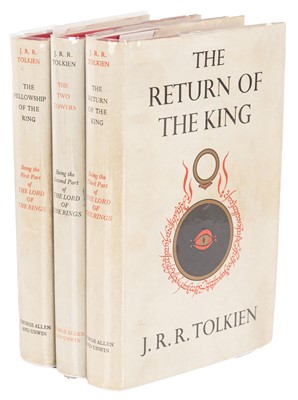 Lot 143 - Tolkien. Lord of the Rings, 1st ed. [2nd, 2nd, 1st. imp] '54-'55