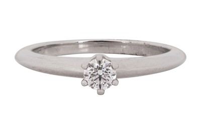Lot 192 - Tiffany & Co Ι A single-stone diamond ring