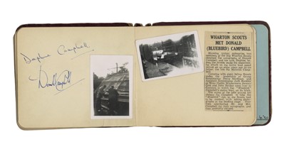 Lot 39 - Autograph Album.- Incl. Donald Campbell