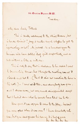 Lot 148 - Thackeray (W.M.) Als., together with Vanity Fair 1st., ed
