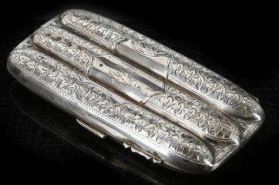 Lot 300A - A fine antique George V Sterling Silver triple...