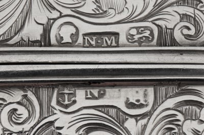 Lot 26 - A Victorian sterling silver cheroot case, Birmingham 1844 by Nathaniel Mills