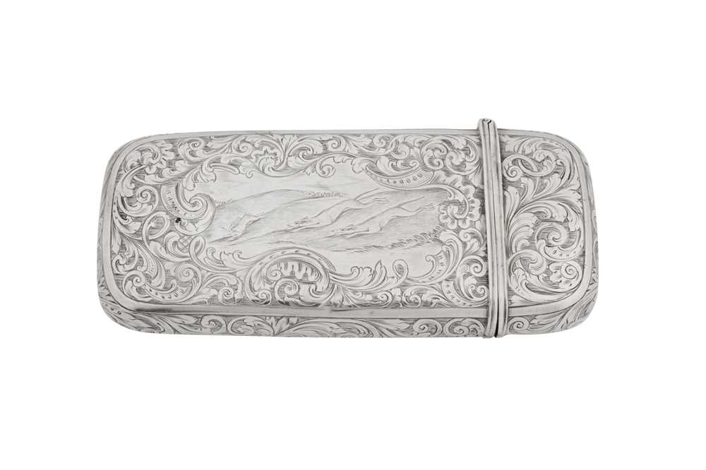 Lot 26 - A Victorian sterling silver cheroot case, Birmingham 1844 by Nathaniel Mills