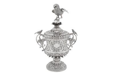 Lot 150 - An early 20th century Anglo – Indian unmarked silver rose water sprinkler atomiser (gulabdan), Cutch, probably Bhuj circa 1920