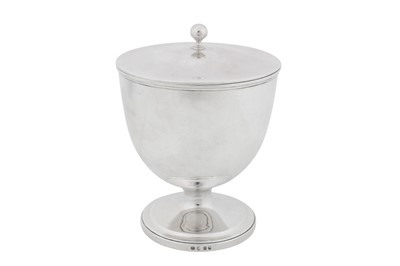 Lot 445 - A George III sterling silver covered sweetmeat bowl, London 1797 by ?.S, probably Robert Sharp