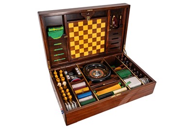 Lot 112 - Alfred Dunhill, rosewood games compendium, circa 1960s