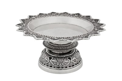 Lot 208 - A mid-20th century Thai silver footed dish, probably Bangkok circa 1960
