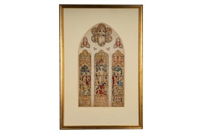 Lot 194 - A collection of seventeen original designs for stained glass windows, late 19th century