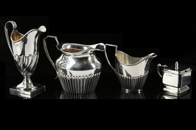 Lot 435 - Three fine antique Solid Sterling Silver milk...