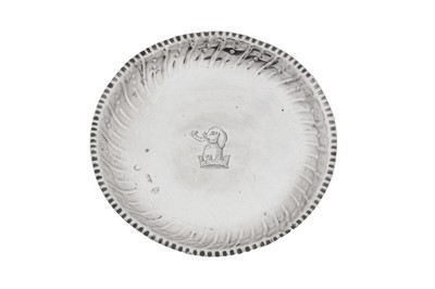 Lot 440 - A George III Irish sterling silver counter dish, Dublin circa 1780 by Mathew West