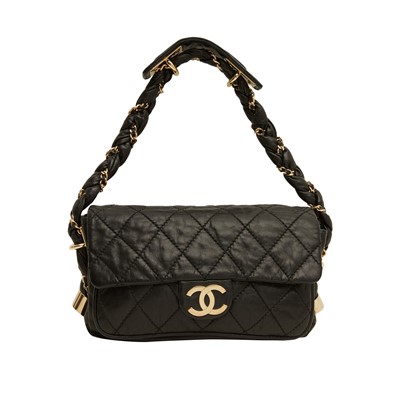 Lot 181 - Chanel Black Lady Braid Flap Bag